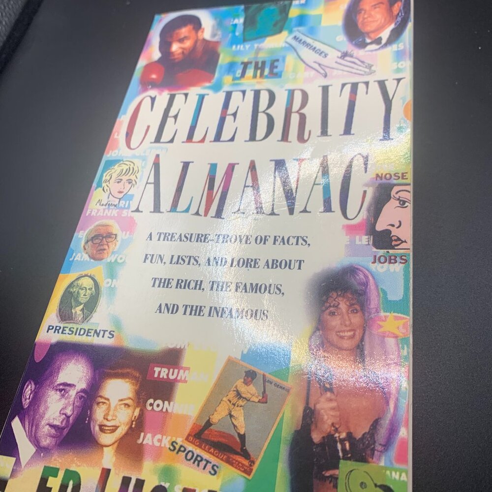 The Celebrity Almanac By Ed Lucaire Paperback Book